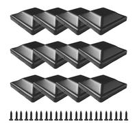 FACAIIO Tappo per pali da recinzione, 120 x 120 mm, adatto per pali quadrati da 10,2 x 10,2 cm, in plastica PP impermeabile e anti fessurazione, set di 12, 24 o 32, facile installazione (12 pezzi)
