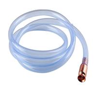 FACAIIO Tubo flessibile autoadescante per pompa a sifone con valvola in rame, per trasferimento di acqua, olio, diesel, 2 m x 19 mm, in PVC trasparente, antistatico