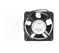 FACAIIO Ventola assiale per camino con inserto a cassetta, lame in metallo resistenti alle alte temperature da 120 mm, circolazione dell'aria termica silenziosa per stufe a legna e riscaldatori, nero