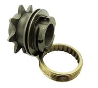 FACAIIO Volano posteriore 9T per bici elettrica e Fixie, ruota libera a velocità singola con mozzo cuscinetto da 24 mm, oro