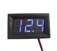 FACAIIO Voltmetro digitale DC a 2 linee LED da 056 pollici, misurazione DC 45-30 V, display RedGreenBlue, nessuna alimentazione esterna richiesta