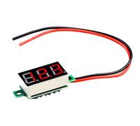 FACAIIO Voltmetro digitale DC a 2 linee LED da 096 pollici, misuratore di tensione DC 45-30 V con display RedGreenBlue