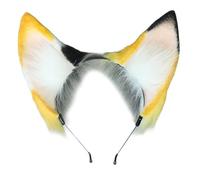 FACAILUO Cerchietto per capelli con orecchie da gatto, per cosplay, studentessa, giochi di ruolo, anime, incontri con personaggi, cerchietto per capelli in peluche per carnevale