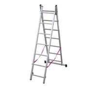 FACAL 5504204 SCALA A DUE ELEMENTI 'STILO' 7+7 gradini - H. 3,14 mt - montante 6
