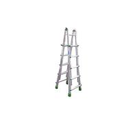 Scala in alluminio telescopica FACAL Eurobriko 16 - m 5,70 - 12 + 12 gradini - telescopica