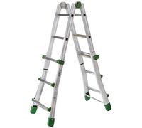 Facal scala telescopica in alluminio eurobriko gradini nØ3+3 h max cm. 288 - Fac