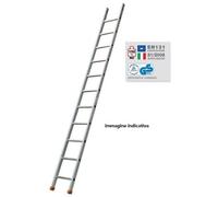 Facal - Gr. 9 Genia Scala Industriale Da Appoggio Genia 295 Cm (in Appoggio 275 Cm) Portata 150 Kg En131 - Tuv-gs