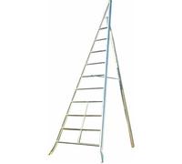 FACAL Scala Alluminio 10 gradini Agricola Conica Altezza 350 cm AG350