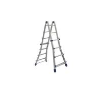 FACAL Scala Alluminio Multiuso Telescopica 4+4 Gradini max 4 mt All Briko Blu 2