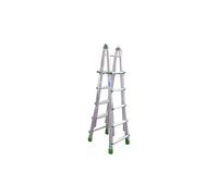 Scala in alluminio telescopica FACAL Eurobriko 16 - m 5,70 - 12 + 12 gradini - telescopica