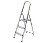 FACAL Scala Alluminio Alfa 3 Gradini Portata max 150 Kg Altezza 123 cm Uso Professionale - LF/3