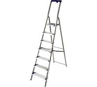 SCALA ALLUMINIO 7 GRADINI MAXI FACAL PORTATA 150KG - LARGHEZZA GRADINI 120 MM