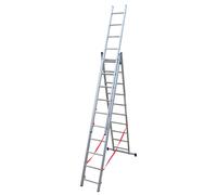 Facal SCALA IN ALLUMINIO A 3 ELEMENTI STILO Gradini N°3x12 H max cm. 818