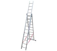 Facal SCALA IN ALLUMINIO A 3 ELEMENTI STILO Gradini N°3x12 H max cm. 818