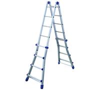 FACAL Scala in Alluminio Brikoblu 4+5 Gradini Portata massima 150 Kg Altezza 456 cm - BB/3