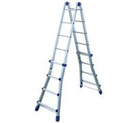 Facal SCALA TELESCOPICA IN ALLUMINIO BRIKOBLU Gradini N°5+5 H max cm. 512