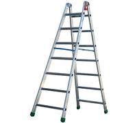 SCALA ALLUMINIO 7 GRADINI DOPPIA SALITA 1,80mt 7+7 CASALINGA FACAL