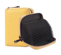 FACATH Portacarte scomparto per monete - Portacarte in pelle con ampio spazio per un massimo di 20 carte - Portafoglio per uomo e donna con protezione RFID NFC