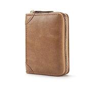 FACATH Portacarte scomparto per monete - Portacarte in pelle con ampio spazio per un massimo di 20 carte - Portafoglio per uomo e donna con protezione RFID NFC