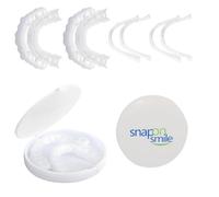 Faccette Denti,Coppie Faccette Denti, 2 Coppie Istantanee Sorriso Dentiera Cosmetici Superiore e Inferiore per Uomini e Donne Copertura di Denti Imperfetti