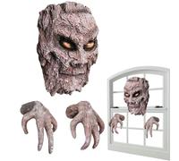 Faccia Albero Halloween - Scultura Decorativa Sguardo Furtivo Albero,Arte Resina Realistica 3D Giardino per Percorso Festa