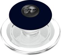 Faccia aliena realistica dietro vetro fantascienza extraterrestre PopSockets PopGrip per MagSafe