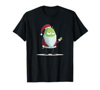 Faccia aliena scontrosa con Cappello Natalizio per Gli Amanti degli UFO Maglietta