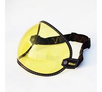 Faccia aperta universale 3/4 casco visatore a bolle a bolle motociclette di moto Capacete Lente Vintage MOTOBIKE Helmet Goggles (giallo)