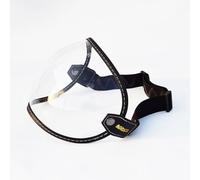 Faccia aperta universale 3/4 casco visatore a bolle a bolle motociclette di moto Capacete Lente Vintage MOTOBIKE Helmet Goggles (trasparente)