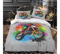 Faccia da mostro copripiumino 3 Pezzi microfibra stampa 3D con federa incluso federe con federe per cuscini Creatura fantastica Set Di Copripiumino for bambini e adolescenti Super king（260x220cm）