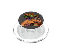 Faccia da strega a riposo di Halloween Beachy Sugar Skull Goth PopSockets PopGrip per MagSafe