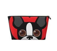 Faccia del Boston Terrier, Borsa per il trucco Borsa per cosmetici Borsa da toilette da viaggio portatile Borsa da toilette