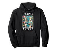 Faccia delle Mucche Colorful Farm Animal Party Hat Funny Mucca Agricoltura Felpa con Cappuccio