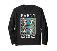 Faccia delle Mucche Colorful Farm Animal Party Hat Funny Mucca Agricoltura Maglia a Manica