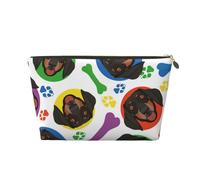 Faccia giocosa del bassotto, Borsa per il trucco Borsa per cosmetici Borsa da toilette da viaggio portatile Borsa da toilette