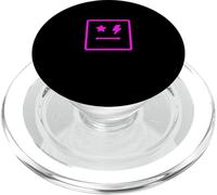 Faccia quadrata illuminante a forma di stella rosa PopSockets PopGrip per MagSafe