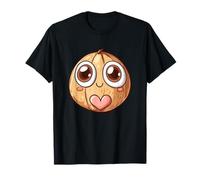 Faccia sorridente di cocco con cuore carino Maglietta