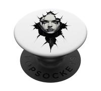 Faccia strana raccapricciante PopSockets PopGrip Adesivo