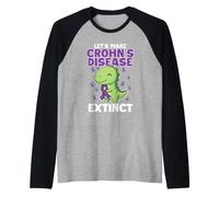 Facciamo estinguere la malattia di Crohn - Consapevolezza IBD Maglia con Maniche Raglan