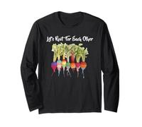 Facciamo Il tifo l'uno per L'Altro Piante Arcobaleno LGBT Pride Gardener Maglia a Manica