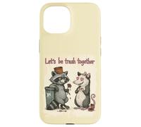 Facciamo la spazzatura insieme una coppia di opossum di Custodia per iPhone 15
