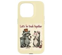 Facciamo la spazzatura insieme una coppia di opossum di Custodia per iPhone 15 Pro