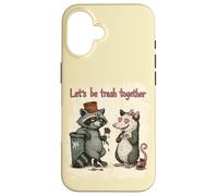 Facciamo la spazzatura insieme una coppia di opossum di Custodia per iPhone 16