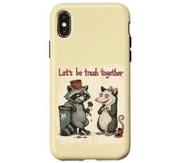 Facciamo la spazzatura insieme una coppia di opossum di Custodia per iPhone X/XS