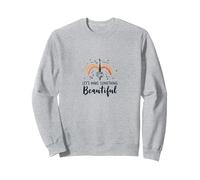 Facciamo Qualcosa di Bello - Ispirazione Artistica Felpa, Unisex per Adulti, Grigio Melange, L