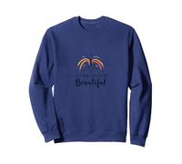 Facciamo Qualcosa di Bello - Ispirazione Artistica Felpa, Unisex per Adulti, Navy, XL