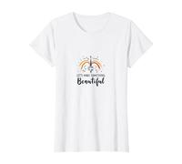 Facciamo Qualcosa di Bello - Ispirazione Artistica Maglietta, Donna, Bianco, L