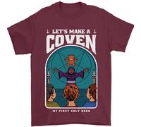 Facciamo Un Coven Halloween Satanico Horror Maglietta Da Uomo 100% Cotone