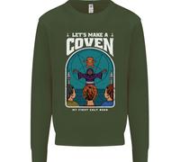 Facciamo Un Coven Halloween Satanico Horror Uomo Felpa Maglione