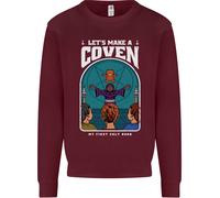 Facciamo Un Coven Halloween Satanico Horror Uomo Felpa Maglione